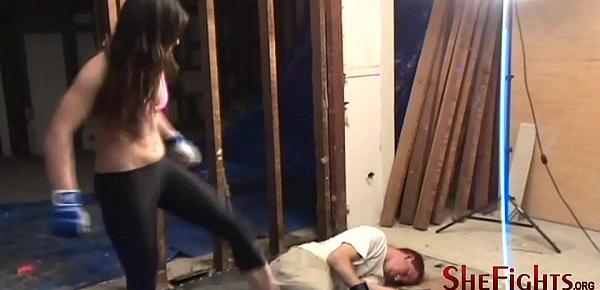  Another Punishment Beating Cindy And HairGuy - Brutal and Violent Beatdown